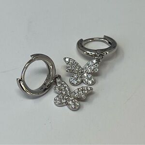 Moissanite Hoop Earrings